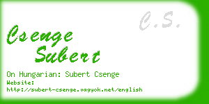 csenge subert business card